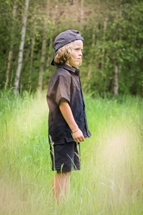 BIRKHOLM Muslin Shorts Midnat Sort